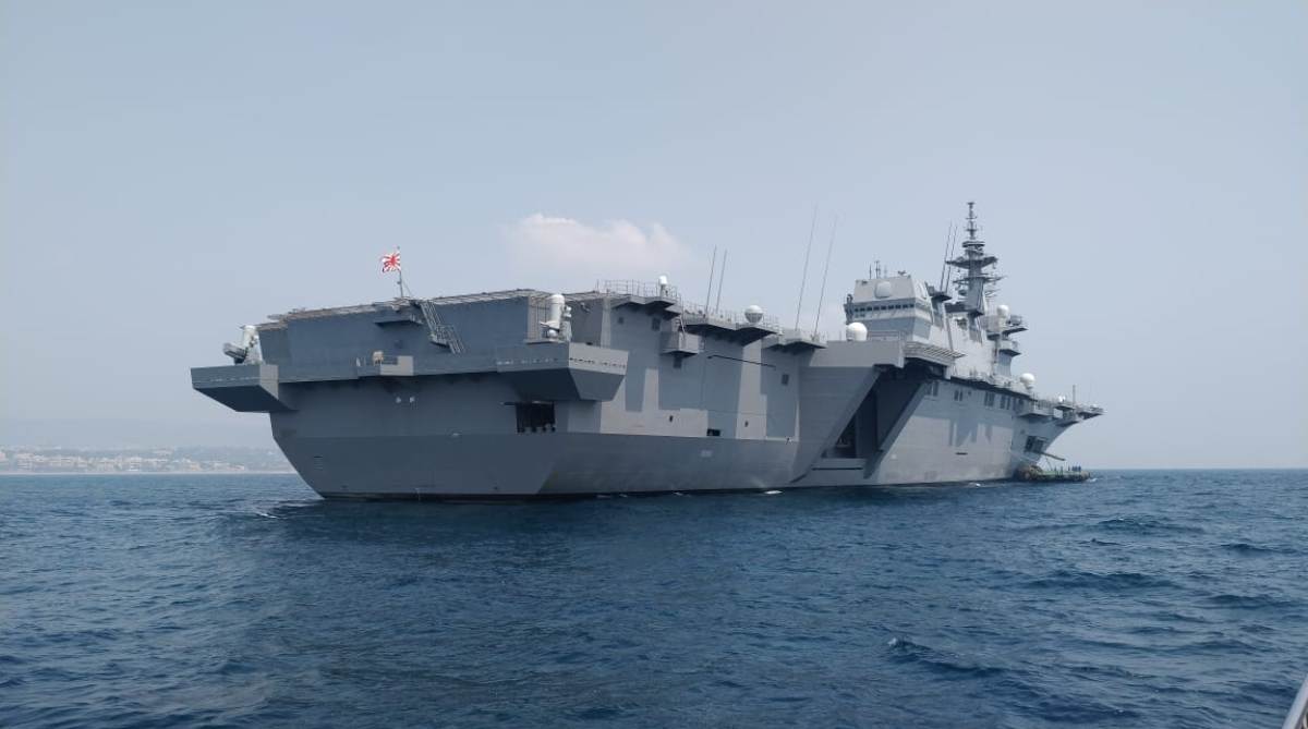 Japanese naval ships arrive at Visakhapatnam for JIMEX-18 with Indian Navy