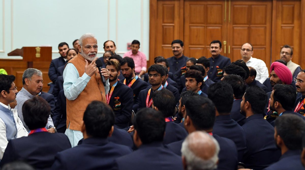 PM Modi meets 2018 Asian Para Games medal winners