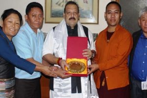 Jammu: 4 members of Tibetan Parliament-in-Exile call on NC’s Devender Singh Rana