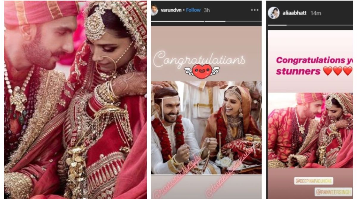 Deepika-Ranveer wedding: B-town celebrities wishes newlyweds ‘Badhaai Ho’