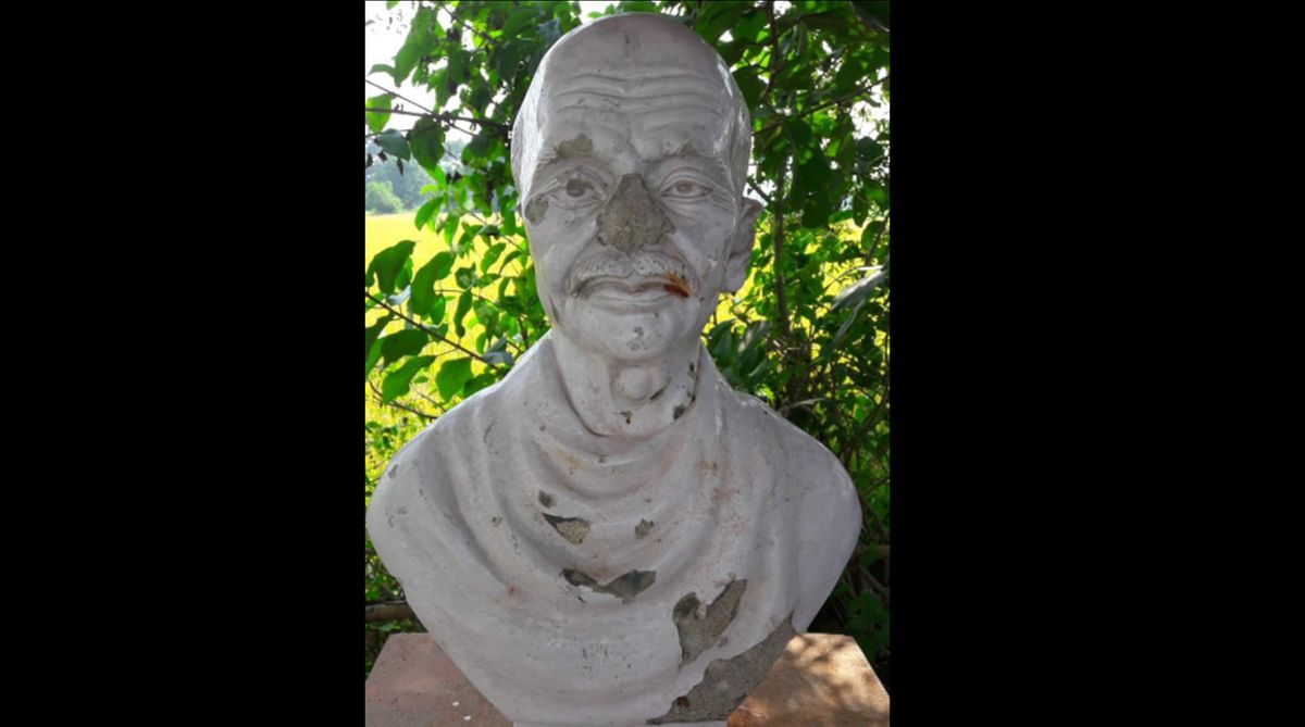 Mahatma Gandhi statue vandalised in Odisha village