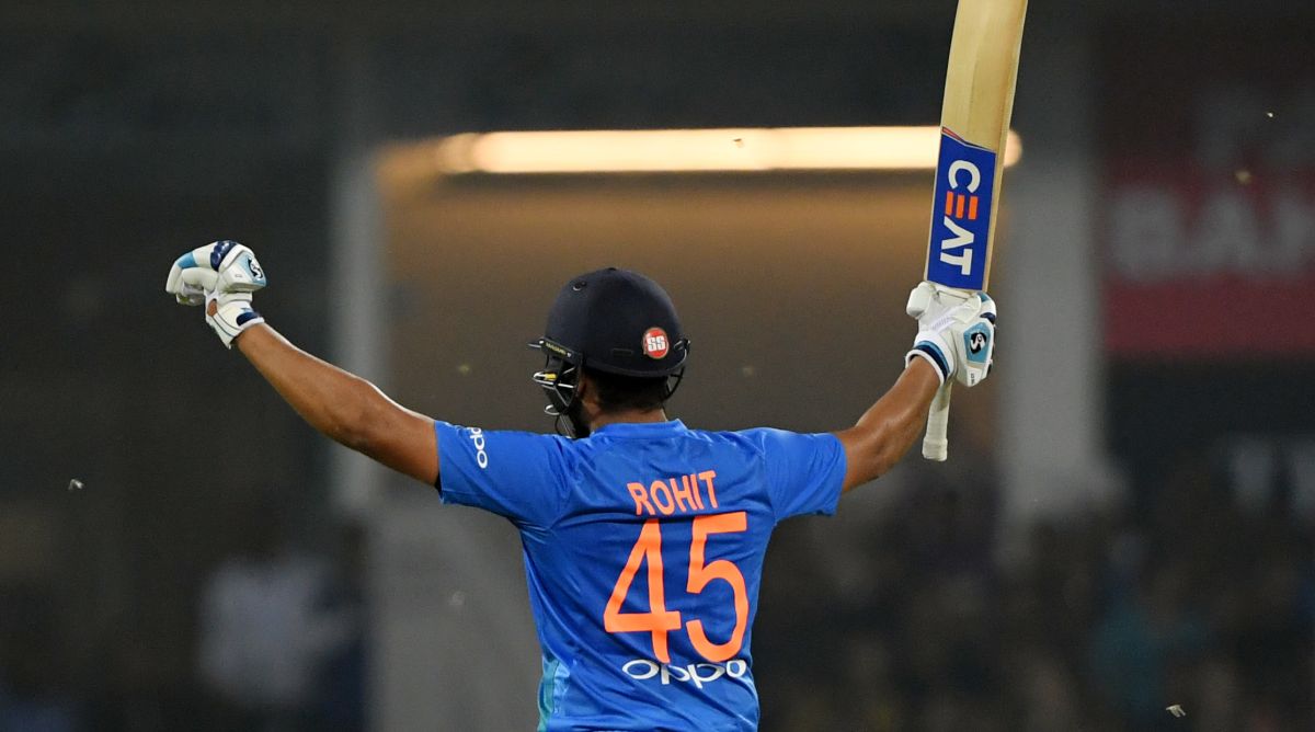 Rohit Sharma becomes first player to hit four T20 international centuries