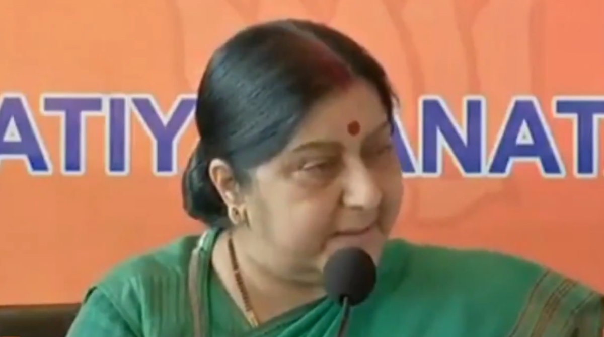 Hope we never have to learn meaning of Hinduism from Rahul Gandhi, says Sushma Swaraj