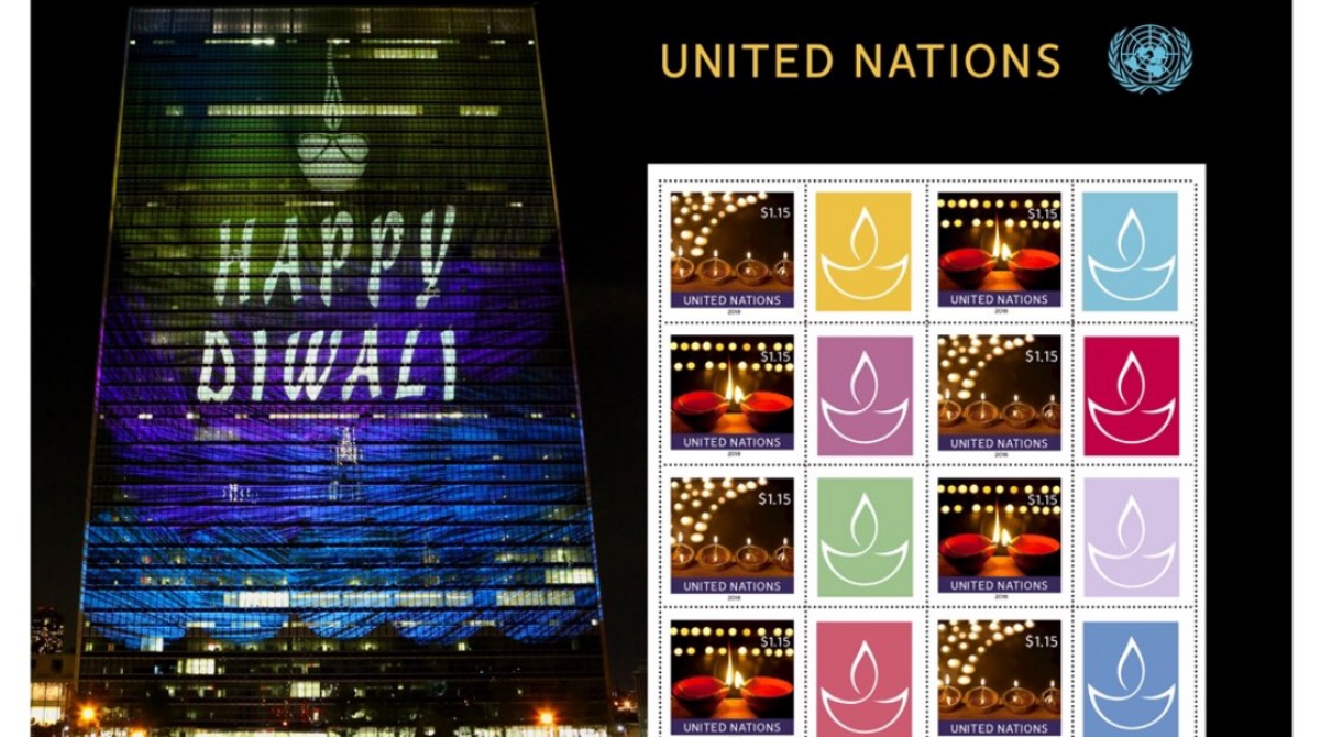 UN issues diya stamps to celebrate Diwali