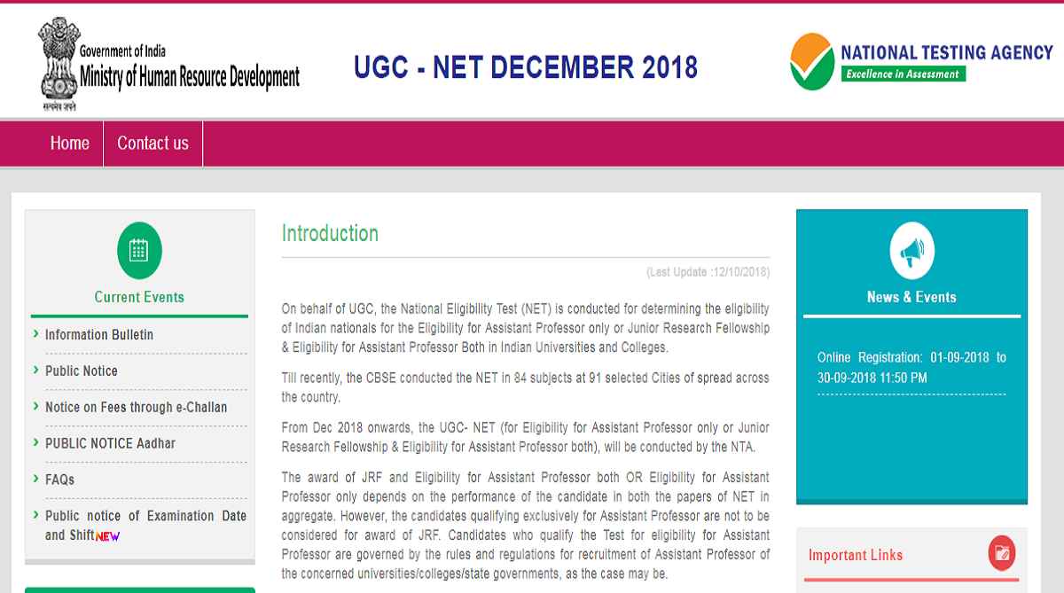 UGC NET admit card to be released today at ntanet.nic.in | Check details here