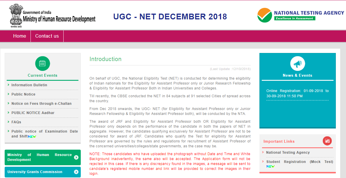 UGC NET admit cards 2018 for December exam released on ntanet.nic.in, check all details here