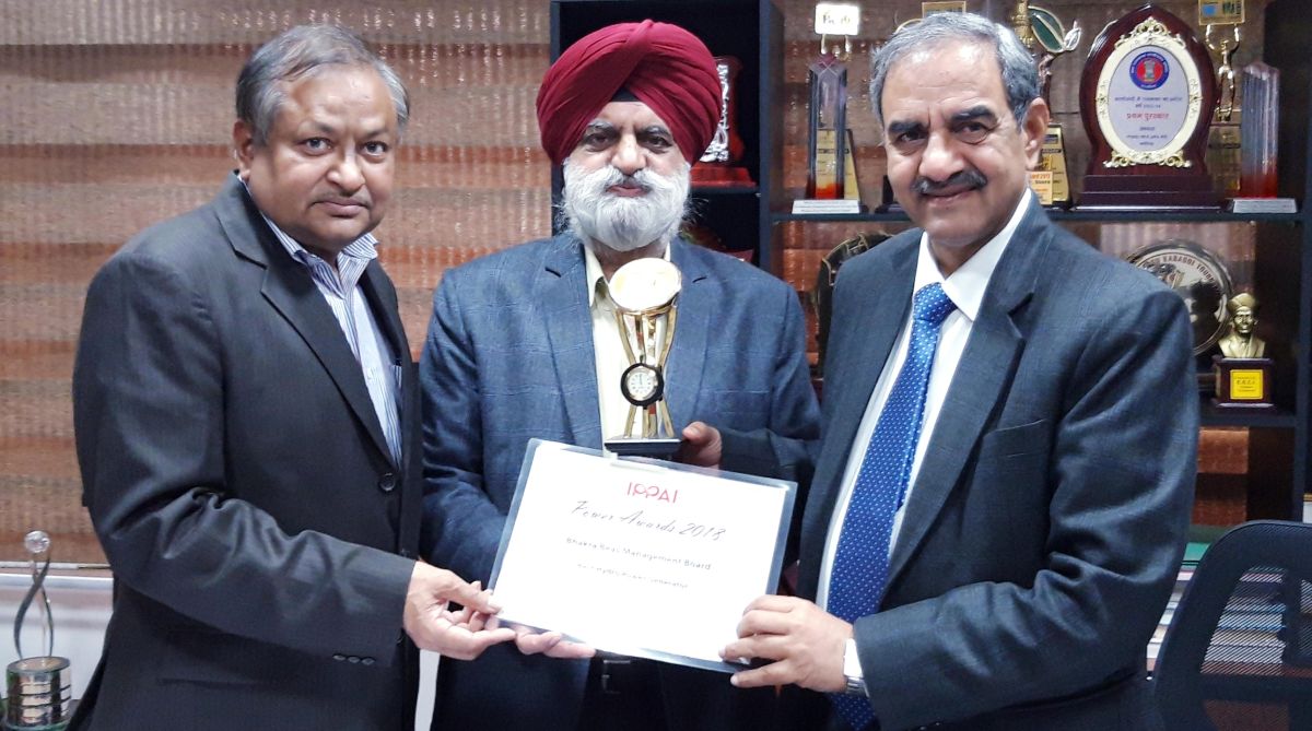 Best Hydro Power Generator Award, BBMB, Harminder Singh