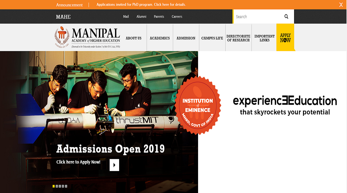 MU OET 2019: Registration process begins on official website manipal.edu