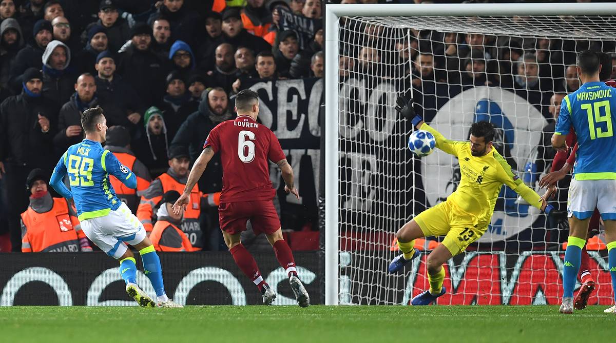 Alisson Becker save, Mohamed Salah strike take Liverpool into Champions League last 16