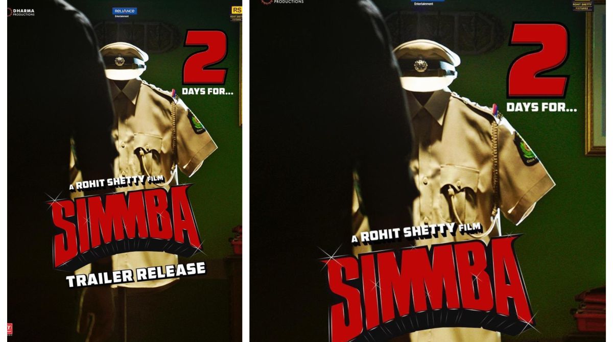Simmba poster: Countdown begins for Ranveer Singh’s film trailer