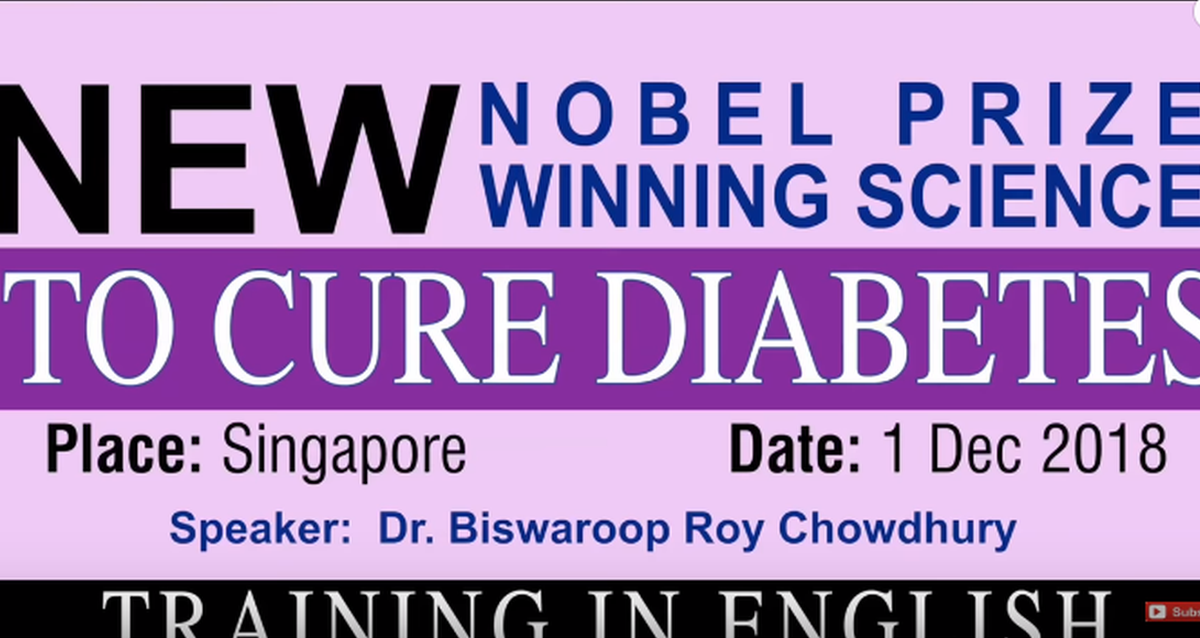 NEW NOBEL PRIZE WINNING SCIENCE – TO CURE DIABETES