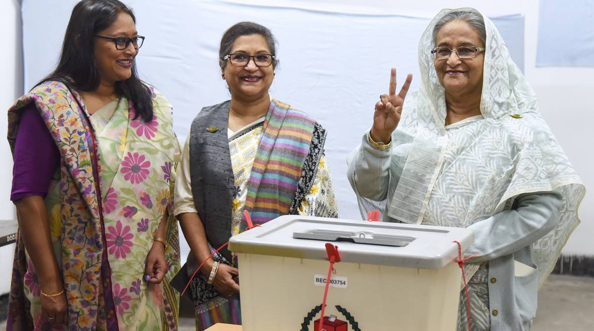 Bangladesh polls: Sheikh Hasina set for landslide win as opposition demands re-election
