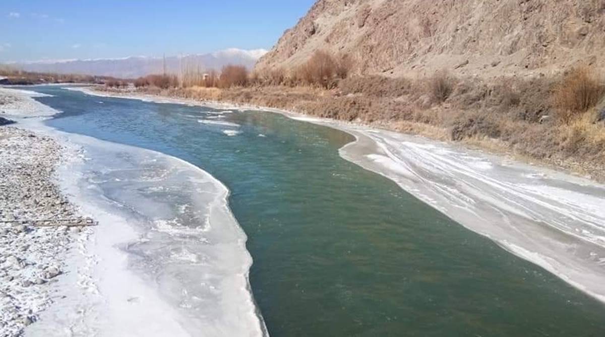 Ladakh lakes and rivers start freezing as temperature dips