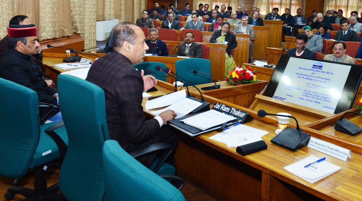 Himachal proposes Rs 7100 cr plan for 2019-20 financial year