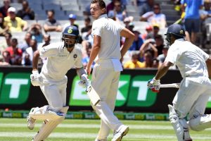 India reach 57/1 at lunch on Day 1 of 3rd Test