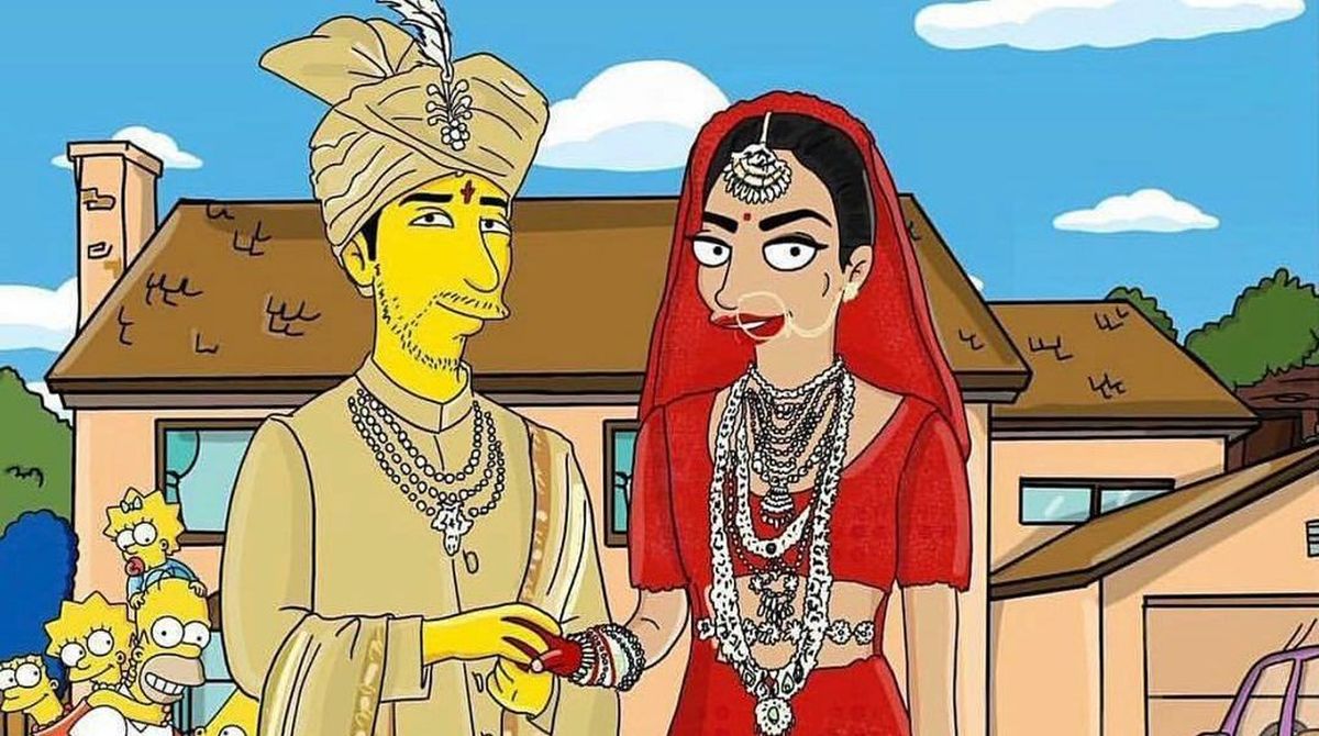 Priyanka Chopra and Nick Jonas’s wedding pictures get The Simpsons makeover