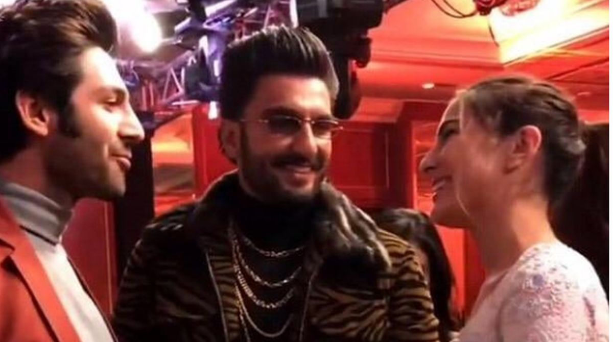 Ranveer Singh plays ‘cupid’ for Sara Ali Khan and Kartik Aaryan | See video