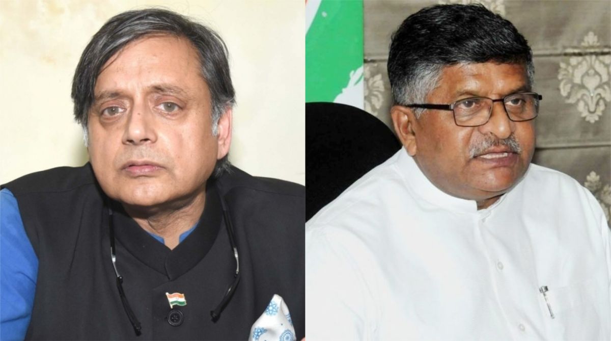 Shashi Tharoor files criminal complaint against Ravi Shankar Prasad for ‘defamatory remarks’