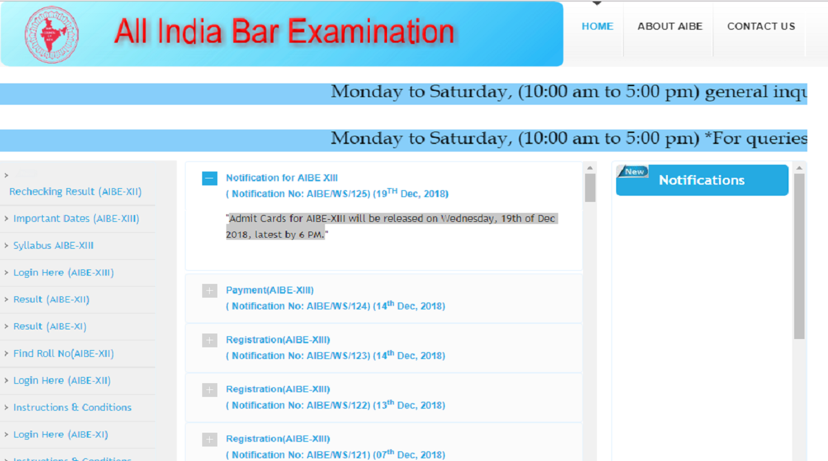 AIBE XIII admit cards to be out soon on allindiabarexamination.com | Check how to download here