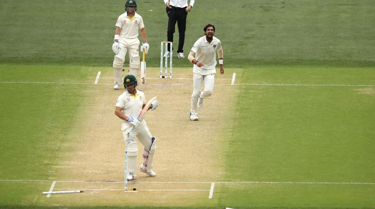 Watch | India vs Australia: Ishant Sharma makes a mess of Aaron Finch’s stumps