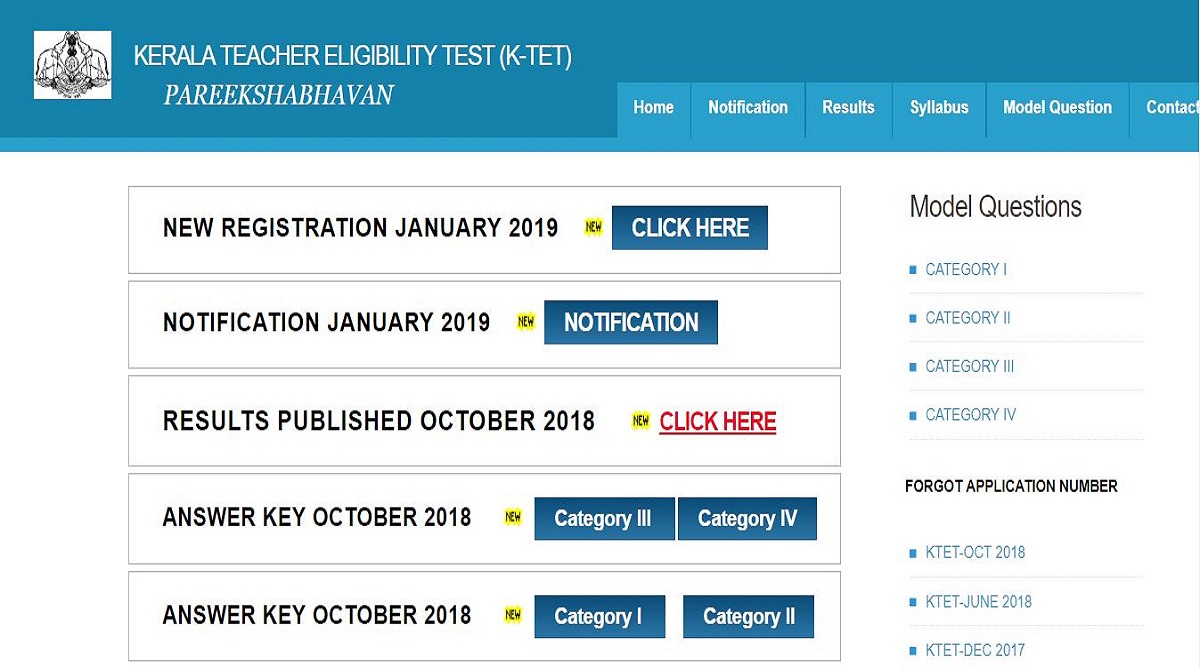 Kerala TET 2019: Notification released on ktet.kerala.gov.in, check all details here