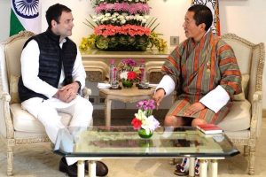 Rahul Gandhi meets Bhutan PM Lotay Tshering