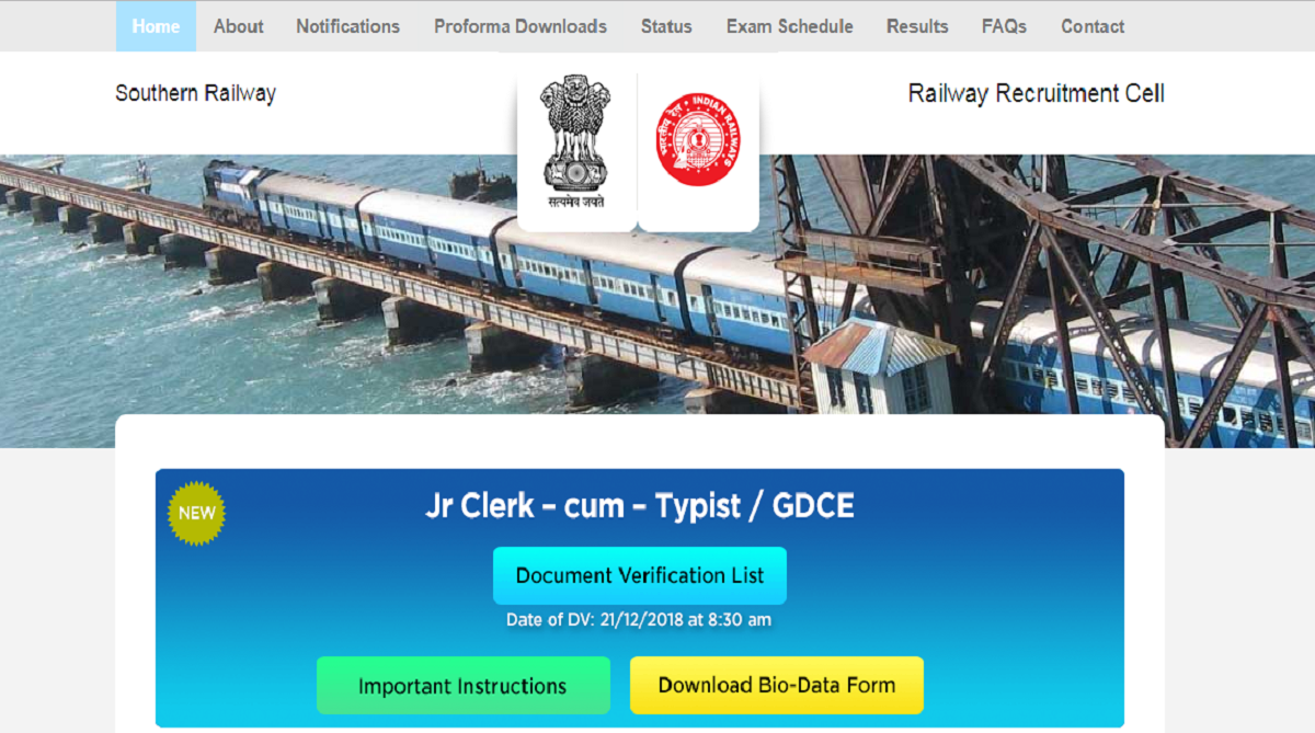 Southern Railway recruitment 2018: Apply for 824 Apprentice posts at rrcmas.in