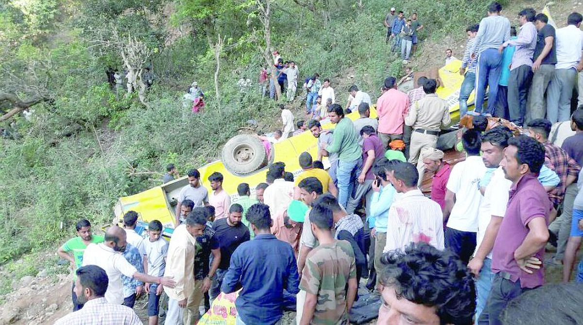 AP: 2 critical, 15 hurt as school bus turns turtle; students allege driver was drunk