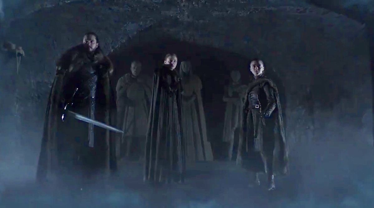 Game of Thrones, Sansa Stark, Arya Stark, Jon Snow