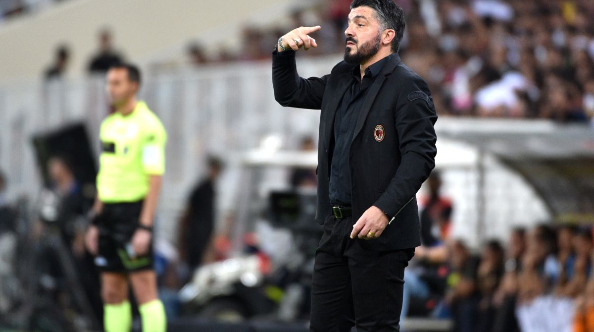 AC Milan coach Gattuso banned for Italian Super Cup ref protest
