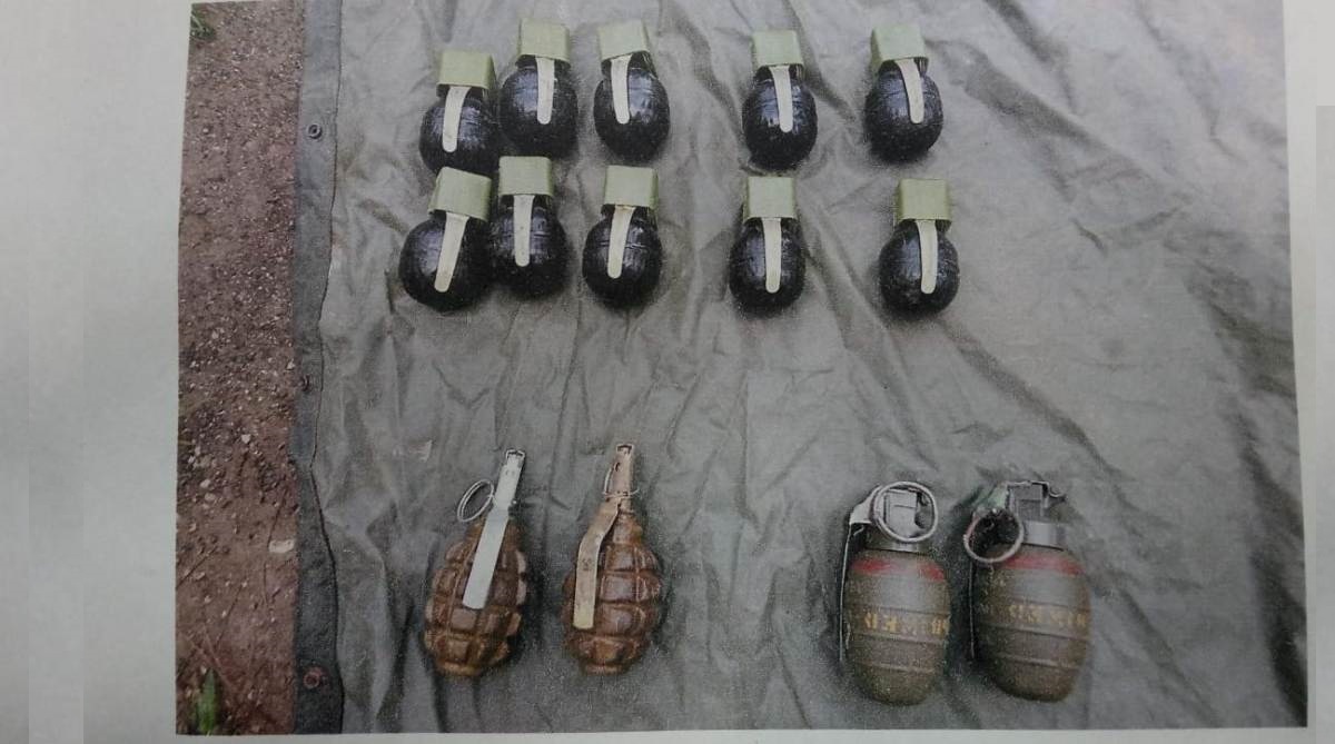 11 hand grenades seized from Pak drone