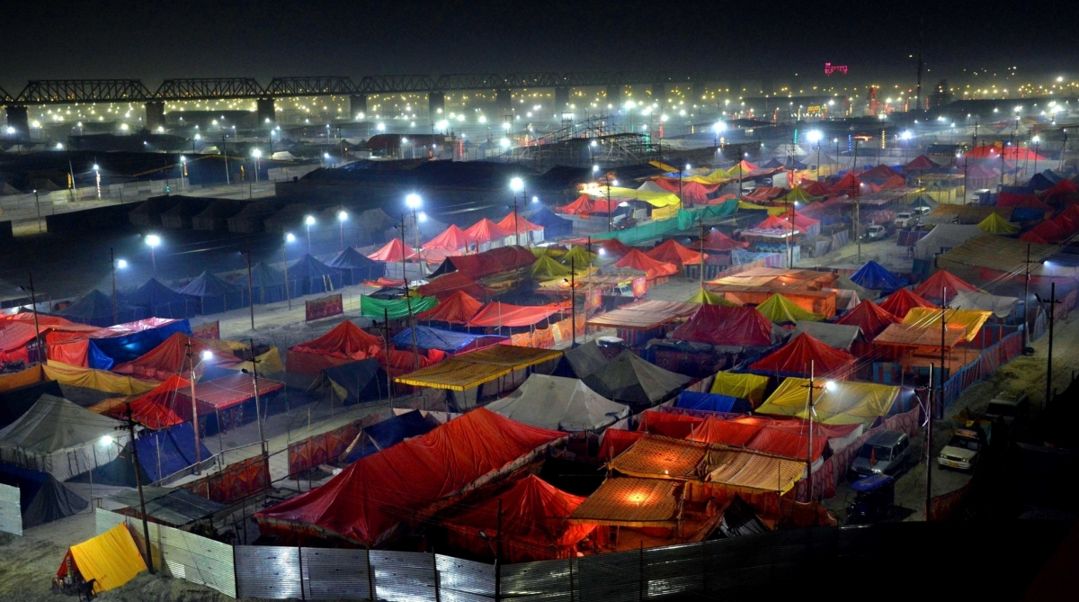 Fire in Kumbh Mela venue destroys tents, no one injured