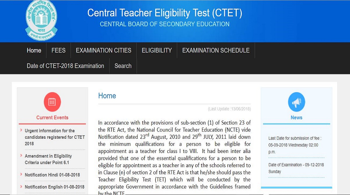 CBSE CTET 2018 result announced at ctet.nic.in | Check direct link here