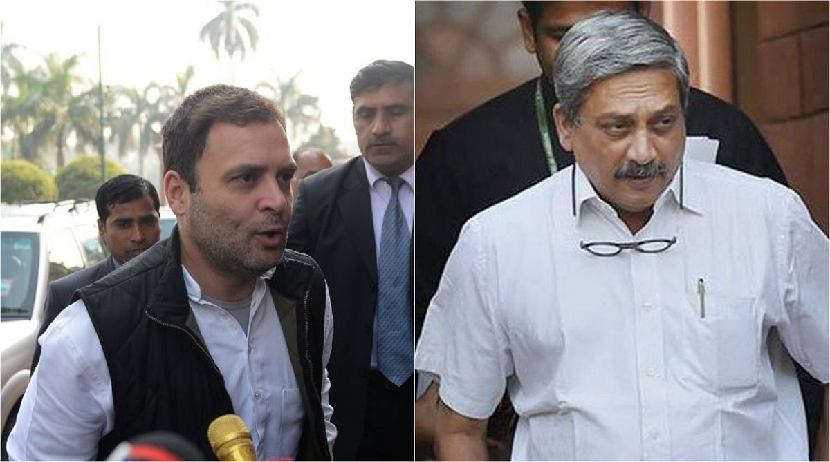 Rahul Gandhi meets Manohar Parrikar day after his ‘Rafale audio tapes’ attack