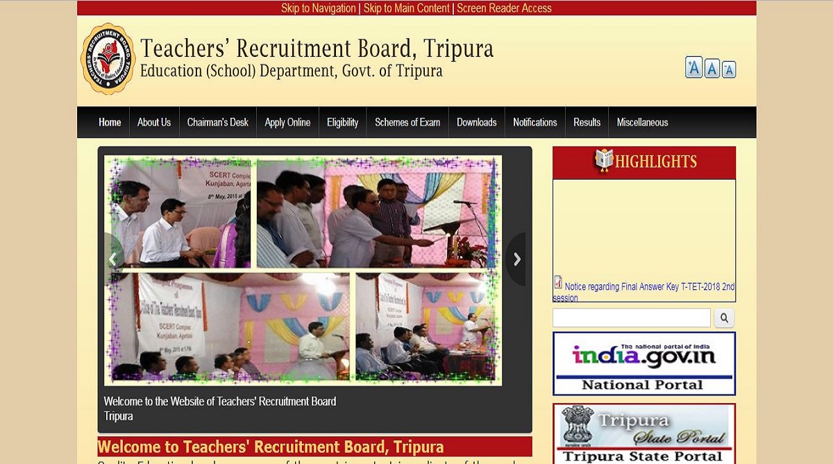 Tripura TET 2018 answer keys released at trb.tripura.gov.in | Check now