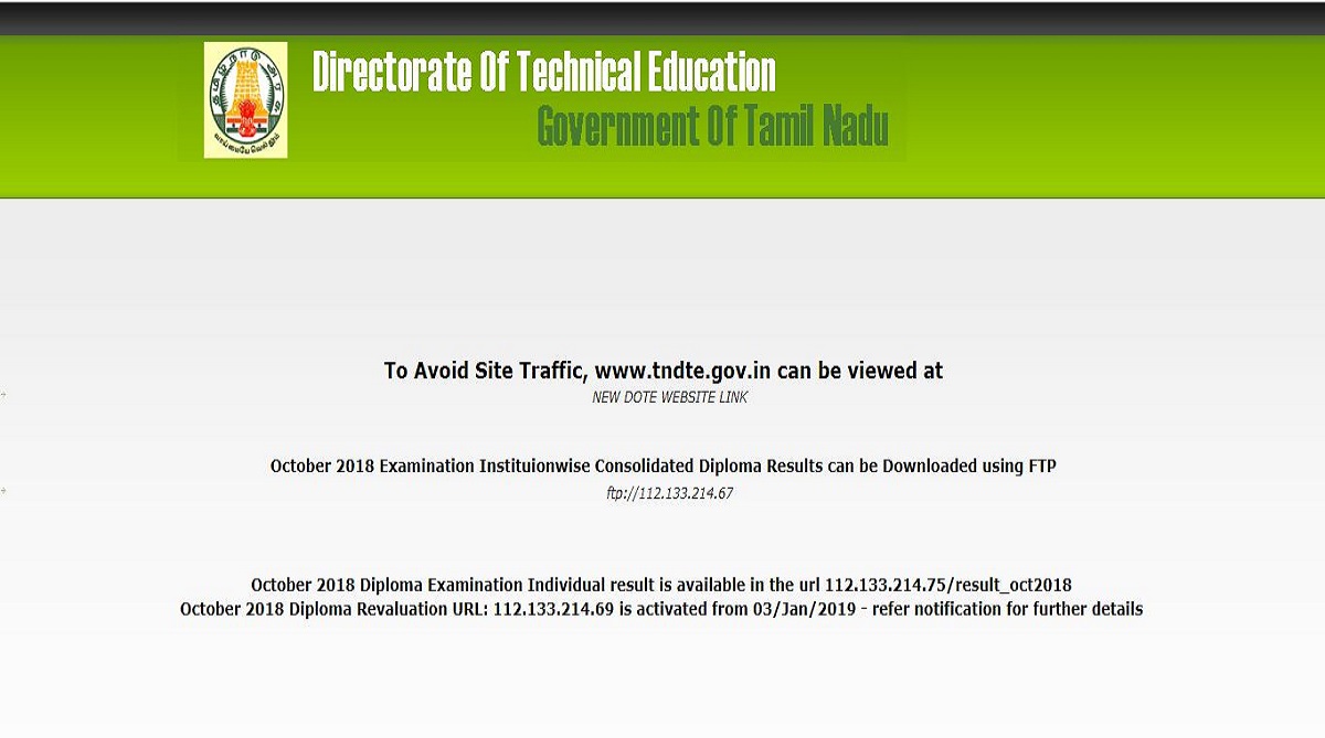 TNDTE diploma results 2018 declared at tndte.gov.in | Check steps to download here