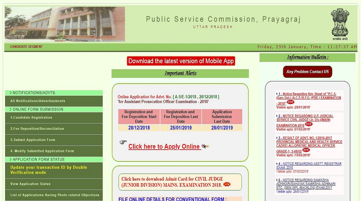 UPPSC PCS/ACF-RFO answer key released at uppsc.up.nic.in | Know how to check answer key here