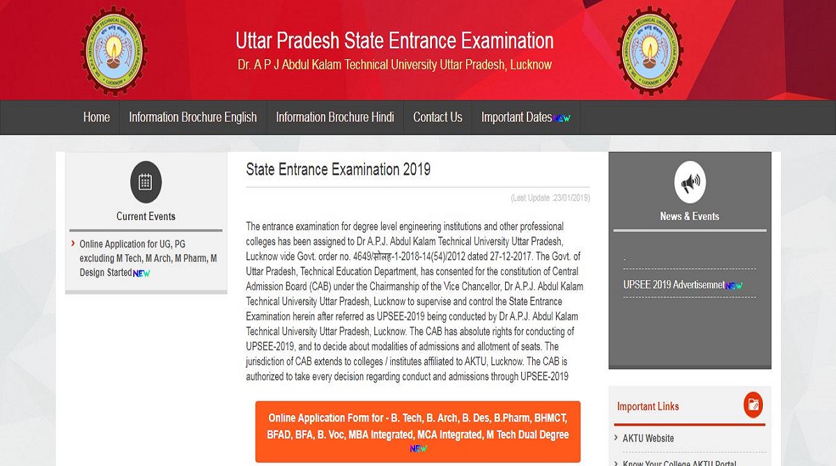 UPSEE 2019: Online application starts at upsee.nic.in, check all important information here