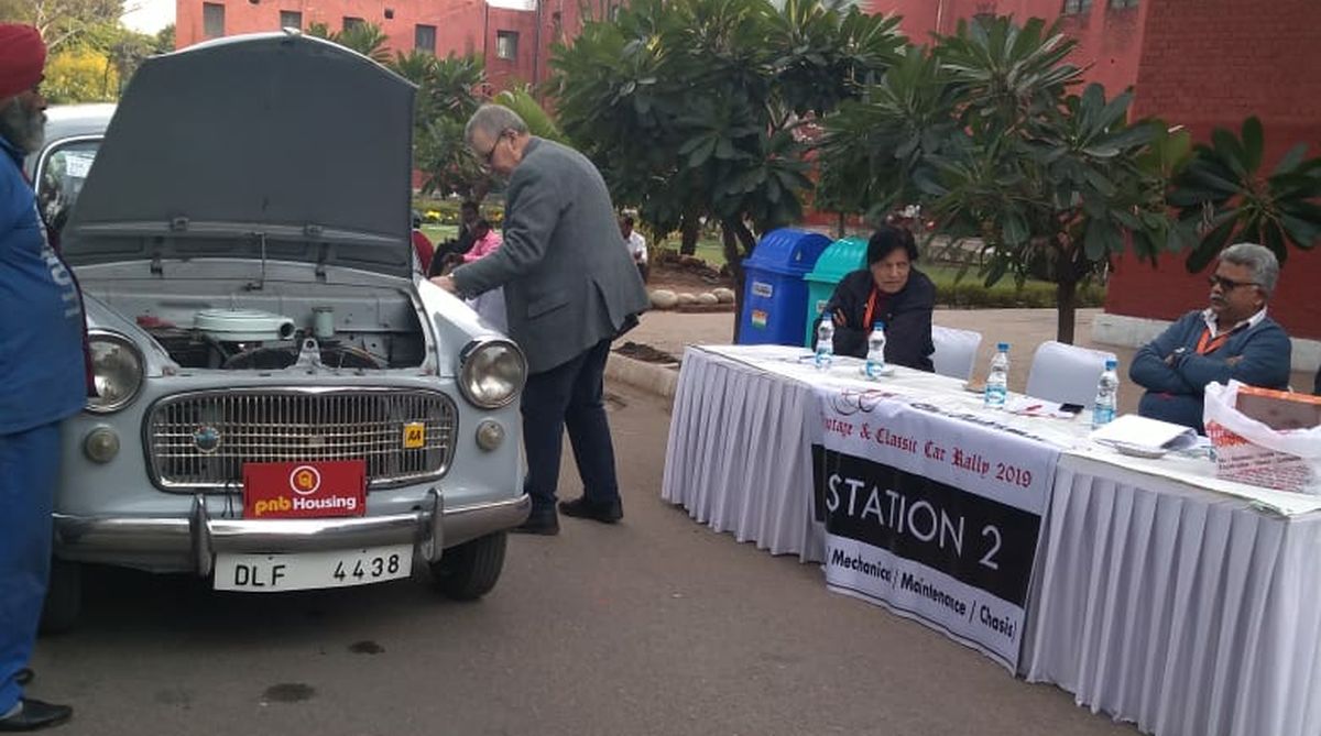 The Statesman Vintage and Classic Car rally: Pre-judging begins
