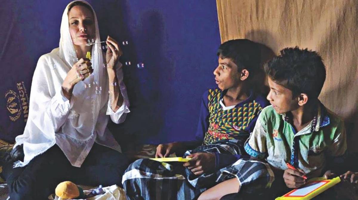 UNHCR envoy Angelina Jolie visits Rohingya refugees in Bangladesh