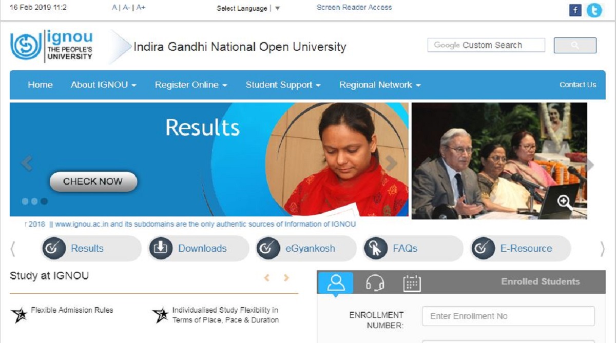 IGNOU December term-end results 2018 declared at ignou.ac.in | Check now
