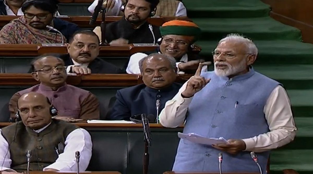 Heard about ‘earthquake’, but saw planes flying in House: PM Modi in final Lok Sabha speech