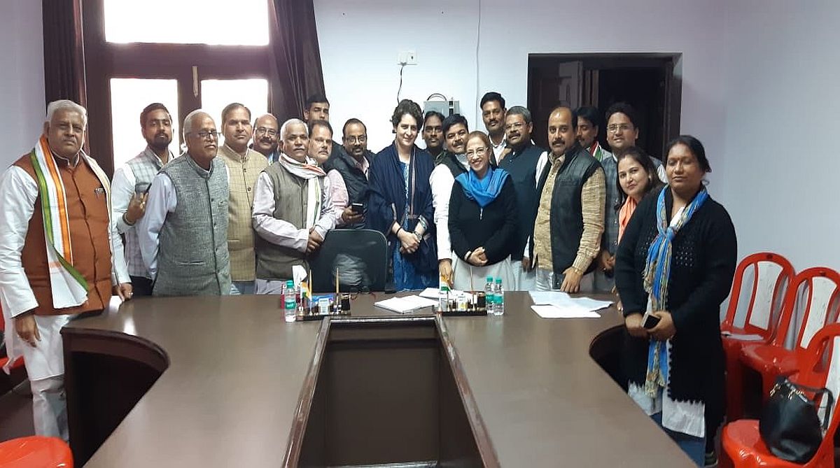 Priyanka Gandhi gets down to business in UP, holds marathon poll strategy meet with Cong workers