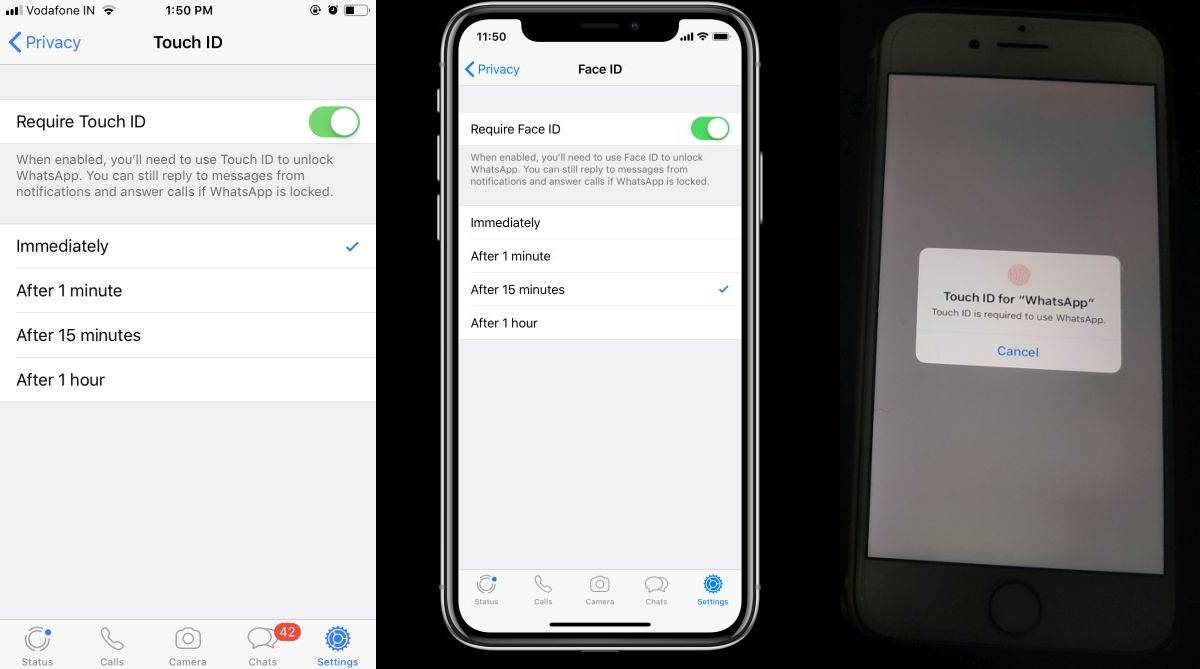 How to activate WhatsApp Touch ID, Face ID on your phone