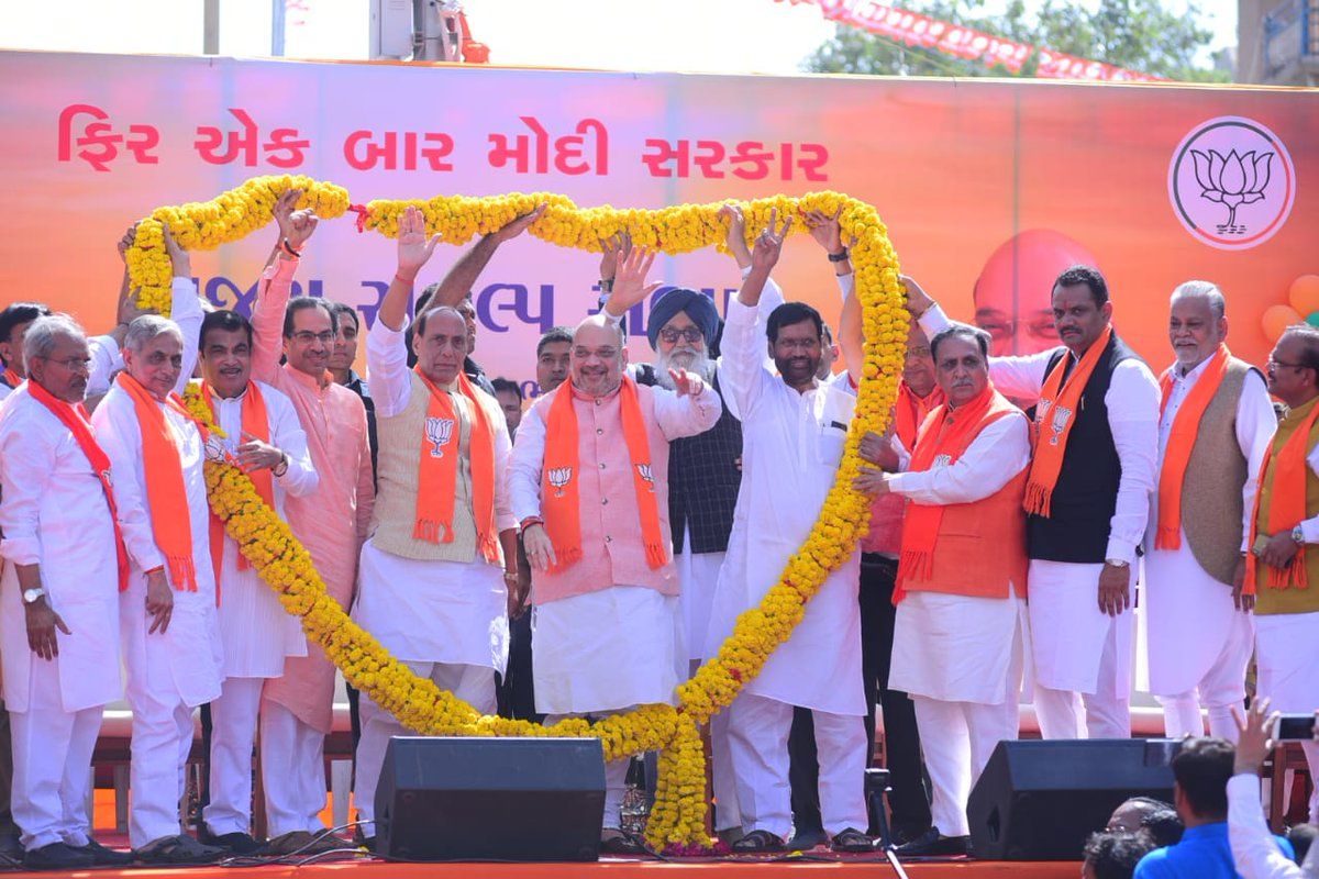‘Was booth worker, now BJP chief’: Amit Shah holds mega roadshow ahead of nomination filing