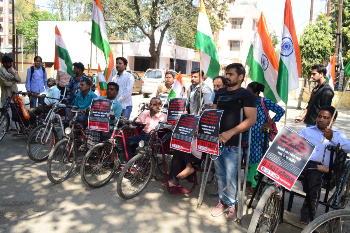 Ruckus at EC office as divyangs attempt to file nominations for Lok Sabha elections 2019