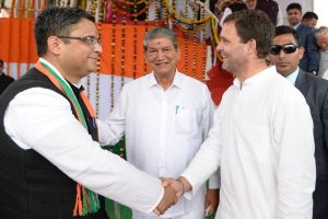 Manish Khanduri, son of BJP leader and former Uttarakhand CM BC Khanduri, joins Congress