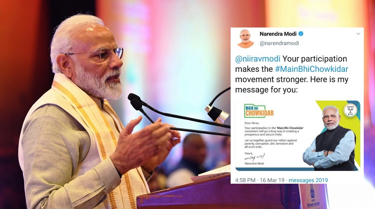 Congress trolls PM Modi over ‘Main Bhi Chowkidar’ Twitter gaffe