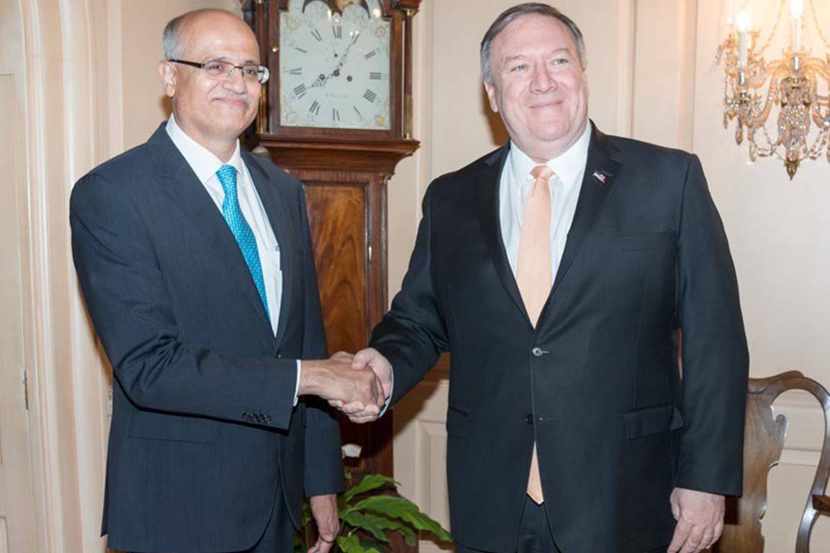Vijay Gokhale calls on Mike Pompeo; India, US ask Pakistan to dismantle terror infrastructure