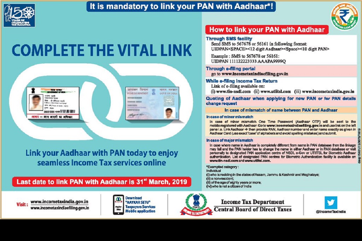 How to link Aadhaar with PAN? Last date is 31 March